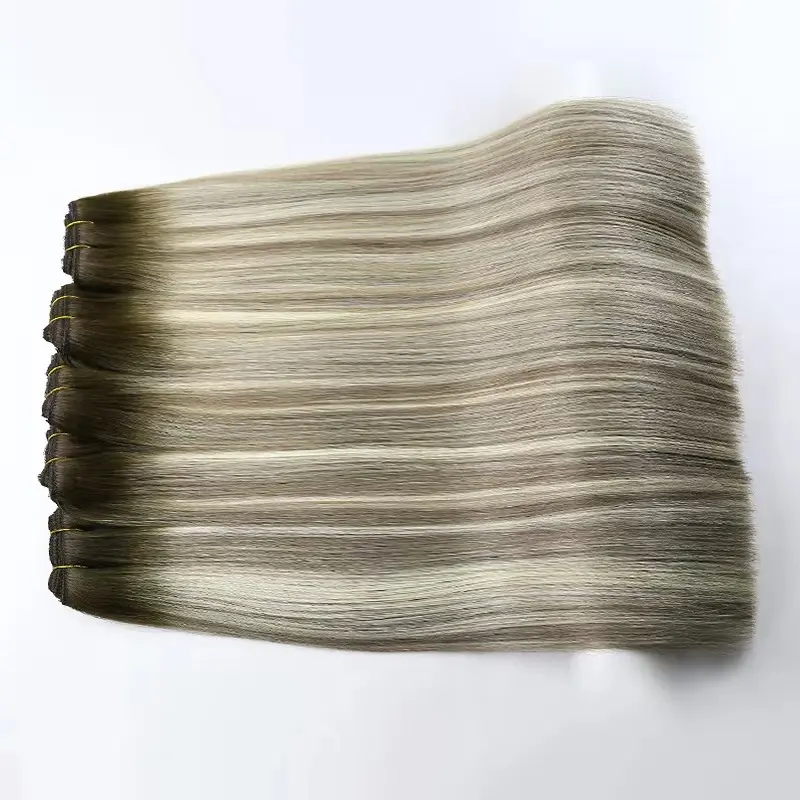 नई आगमन शीर्ष गुणवत्ता 100g मानव बाल हाथ बंधे कपड़ा बाल विस्तार प्रतिभाशाली wefts
