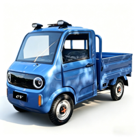 Vente directe d'usine, camionnette électrique à 4 roues, 1000W, 2 portes, 2 sièges, simple cabine, autonomie NEDC 101-200 km, 40 km/h