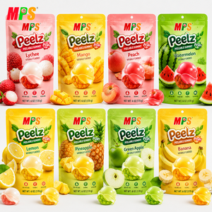 Bonbons pelables MPS, bonbons sucrés et moelleux, emballage <span class=keywords><strong>en</strong></span> sachet, mélange de gommes aux fruits exotiques, bonbons gommeux pelables - Product Image 1