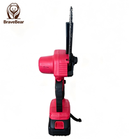 Mini-tronçonneuse électrique portable professionnelle industrielle BraveBear 21V, OEM, pour la découpe du bois, sans fil, à batterie lithium.