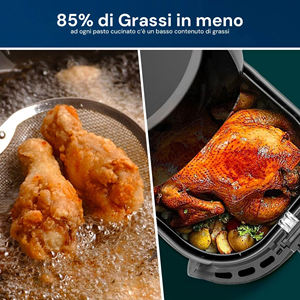 Freidora de Aire Digital SYROCC 10 de 8L y 1800W con Pantalla LCD, 8 Programas y Temporizador de 60 Minutos - Product Image 6