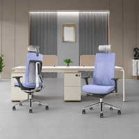 Silla de Oficina Ejecutiva Ergonómica Moderna y Lujosa, Ajustable en Altura, Giratoria, con Malla de Tela y Cojín de Espuma