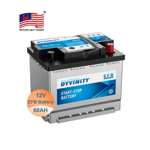 แบตเตอรี่ตะกั่วกรด12V สำหรับรถยนต์6-QW-60 60ah agm แบตเตอรี่รถยนต์ MF ฟรีการบำรุงรักษา