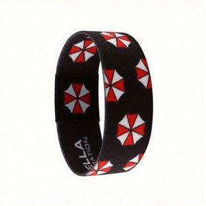 สายรัดข้อมือยางยืดแบบกำหนดเอง สไตล์วินเทจ สายรัดข้อมือ NFC RFID สำหรับผู้หญิง กำไลข้อมือเส้นใยโพลีเอสเตอร์ทันสมัย - Product Image 2