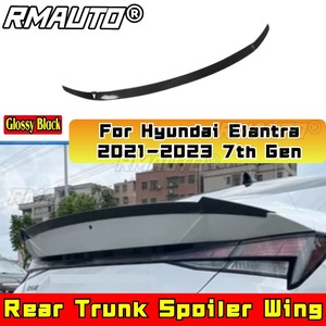 For Hyundai Elantra 2021-2023 7th Gen Rear <b>Trunk</b> Spoiler Wing Rear Roof Spoiler Roof Wing Body Kit Car Accessories - Product Image 2