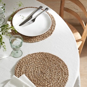 Bán buôn Tự Nhiên Vòng dệt <span class=keywords><strong>placemats</strong></span> wicker cỏ biển placemat mây nước lục bình cỏ <span class=keywords><strong>placemats</strong></span> - Product Image 5