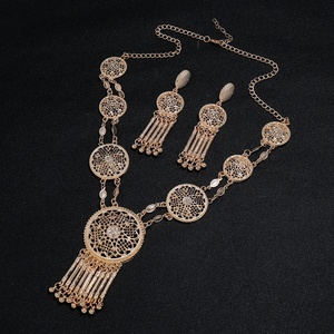 Conjunto <span class=keywords><strong>de</strong></span> collar indio <span class=keywords><strong>de</strong></span> diseño bohemio para mujer, venta al por mayor <span class=keywords><strong>de</strong></span> fábrica 2025, conjunto <span class=keywords><strong>de</strong></span> joyería étnica <span class=keywords><strong>de</strong></span> oro <span class=keywords><strong>de</strong></span> 14K para mujeres para fiestas <span class=keywords><strong>de</strong></span> boda - Product Image 3