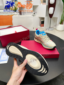 New High Quality Luxury Multifunctional Women's Running Shoes Men's Casual Shoes Lace-Up Lightweight Evergreen Valentinoing - Product Image 2