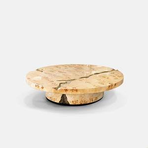 Multifunctional Wooden Modern Luxury Living Room Furniture Low Round Nesting <b>Coffee</b> <b>Tables</b> VL IPE-CT-02-SOWILO Low Round Nesting - Product Image 2