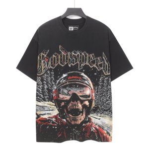 Camiseta Godspeed Talla Grande <span class=keywords><strong>para</strong></span> Jóvenes, 300G Algodón, Estampado Gráfico, Moda Urbana, Estilo Oversize, Streetwear de Alta Calidad - Product Image 5