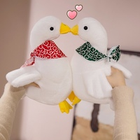 Grand Canard Blanc Doux Jouet En Peluche Cadeau D'anniversaire Conception Lavé PP Rempli En Peluche Éléphant et Vache Modèles Assortis pour Enfants
