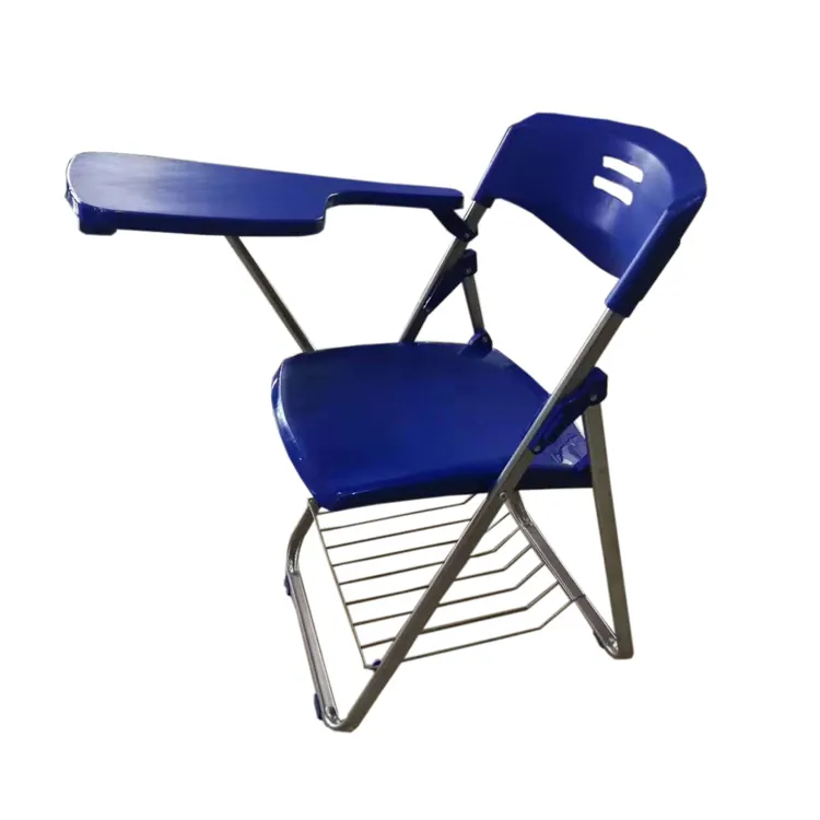 Пластиковая мебель для офиса, письменный стул, конференц-стул с подлокотником для планшета