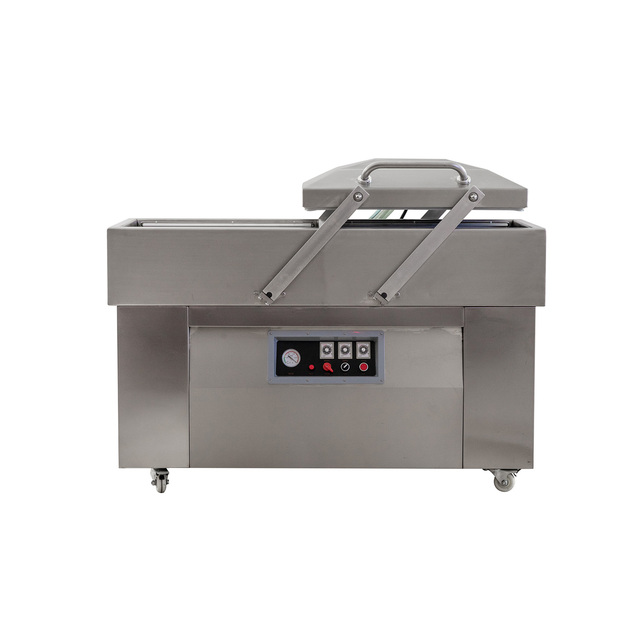 WANHE Electric Automatic Vacuum Sealer Machine Pouch Packaging for Commercial Wet/Dry Food Textiles Chemical Applications 220V
