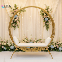 Chaise de mariage LEDA au design circulaire romantique, décoration de canapé, chaise trône pour la décoration d'événements de mariage
