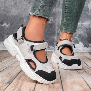 Sandali da <span class=keywords><strong>donna</strong></span> <span class=keywords><strong>con</strong></span> plateau e punta chiusa, stile Mary Jane <span class=keywords><strong>con</strong></span> <span class=keywords><strong>velcro</strong></span>, <span class=keywords><strong>scarpe</strong></span> casual di tendenza, bestseller transfrontaliero per la primavera - Product Image 2