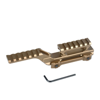 Base de montage sur rail rehausseur LAMBUL Tactical 2.91 pour viseur holographique 551 552 553 558, viseur point rouge EXPS et lumière PEQ NGAL 20mm