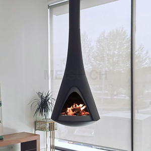 MEISU.CH Factory Ceiling Mounted Truefire <strong>Wood</strong> Burning/Alcohol/Electronic <strong>Stove</strong> Core 3d Vapor 700mm Hanging <strong>Wood</strong> Fireplace - Product Image 2