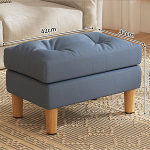 Taburete <span class=keywords><strong>Plegable</strong></span> de Madera Maciza para Cambiar Zapatos, Diseño Moderno y Minimalista, para el Hogar, Dormitorio, Escuela, <span class=keywords><strong>Reposapiés</strong></span>, Soporte para Pies - Product Image 6