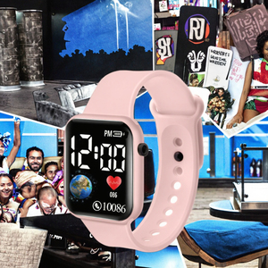 Reloj Deportivo Digital LED de Lujo con Diseño de Corazón y Cuadrado para Niños y Estudiantes, Modelo 2026 - Product Image 3