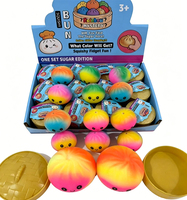 Jouets Squishy Fête de l'Indépendance des États-Unis, Forme de Boulette Patriotique, Boule Anti-Stress en PU à Remontée Lente, Jouets Fidget pour Fête et Pendentif