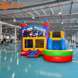 Casa de Brinco Inflable Comercial Ceyu con Tobogán y Piscina, Temática de Superhéroes, para Niños y Adultos, Ideal para Fiestas en Interiores, Alquiler y Venta al Por Mayor - Product Image 1
