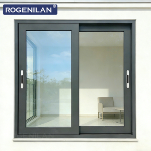 Fenêtre coulissante triple vitrage en aluminium ROGENILAN, fournisseur chinois, économie d'énergie, vitrage Low-E, pour extérieur - Product Image 2