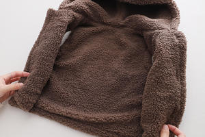 Vente en gros 0-3 ans bébé garçon 3 pièces ensemble de vêtements à <span class=keywords><strong>capuche</strong></span> hiver velours épais gilets <span class=keywords><strong>gilet</strong></span> costume nouveau-né polaire ensemble de vêtements - Product Image 6