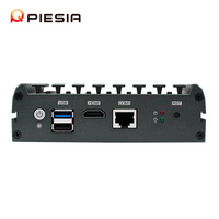 Piesia OEM Nano Mini PC Red Seguridad Celeron J1900 Atom E3845 6 Lan 1 * COM 8GB X86 Industrial Pfsense Router Firewall Mini PC