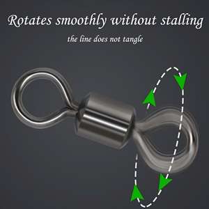 American 1 pièce Heavy Duty Glow Fishing Swivel Set Corrosion-Resistant Saltwater Freshwater Waterproof Soft Lake Snapper - Product Image 5