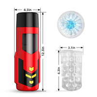 Godet Masturbateur Masculin Rotatif Automatique à Poussée, Base à Succion Mains Libres, Jouet Sexuel Oral pour Hommes, Stroker