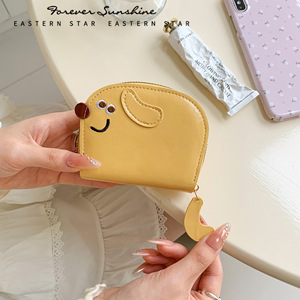 Dachshund Pu Card Holder <strong>Bread</strong> Dog Accordion Card Bag Large Capacity Women <strong>Wallet</strong> Multi-Color Cute Student Simple Polyester - Product Image 2