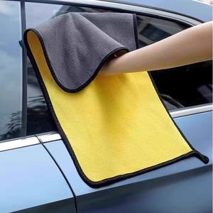 Microfibra Coral Fleece Toalla de doble cara Engrosada <span class=keywords><strong>Gran</strong></span> absorbente Paño de <span class=keywords><strong>lavado</strong></span> de autos Técnica tejida de secado rápido - Product Image 3