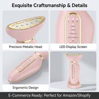 Masseur électrique pour le visage et le cou OEM, 3 vitesses, micro-courant vibrant, appareil de lifting cutané, masseur rechargeable pour le soin du cou