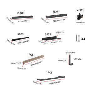 رف حائط متعدد الطبقات قابل للتعديل من سبائك الألومنيوم من YOUPON، ذو بناء متين وسعة تخزين كبيرة للاستخدام المنزلي والمكتبي - Product Image 3