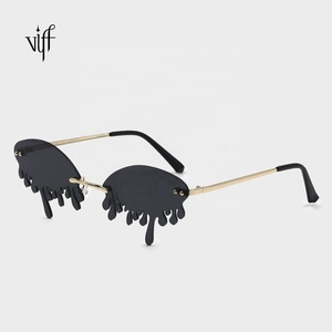 VIFF Red Tears <span class=keywords><strong>Drip</strong></span> Sunglasses Shades Sun Slasses HM20119 Fashion Women Sunshade Party Glasses Spot Wholesale - Product Image 6