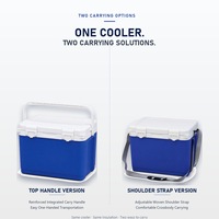 Glacière médicale rigide 18L avec pack de glace optionnel et plateau intérieur pour le transport de vaccins en chaîne du froid