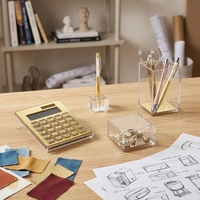 Boîte de rangement multifonctionnelle en acrylique transparent moderne, organiseur pour cuisine, salle de bain, cosmétiques, bureau, papeterie, anti-poussière, empilable, Huisen