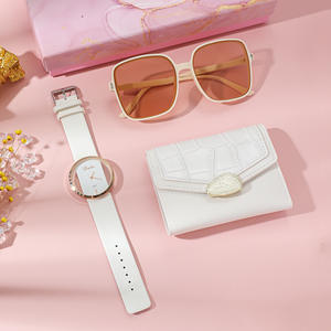 Özel Logo kentsel cüzdan zamansız saat ile yeni Trendy klasik gözlükler-sevgililer günü malzemeleri - Product Image 5