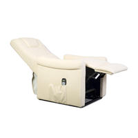 Canapé en cuir véritable avec chaise inclinable chaise de cinéma plancher de théâtre inclinable électrique