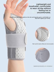 Soporte de Muñeca Ajustable para Adultos con Doble Férula de Aluminio y Correa de Compresión para Protección en Gimnasio, Deportes y Artes Marciales - Product Image 6