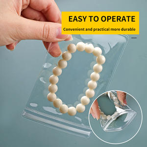 Pochette à bijoux à fermeture éclair résistante aux chocs sac à fermeture éclair en plastique rangement givré petit Pvc clair personnalisé anti-oxydation - Product Image 2