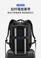 Sac à dos d'ordinateur portable unisexe grand format, résistant à la compression, coque rigide en PU, imperméable, multifonctionnel, pour les déplacements professionnels