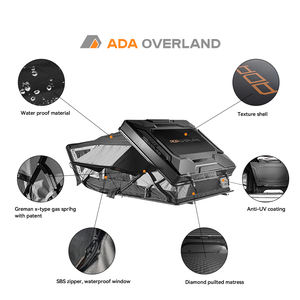 Ada Over Land 165Cm Grote Ruimte Dak Tent Abs Hard Shell Side Open Kampeertent Voor 2-3 Personen Snel Opzetten Auto Tent - Product Image 4