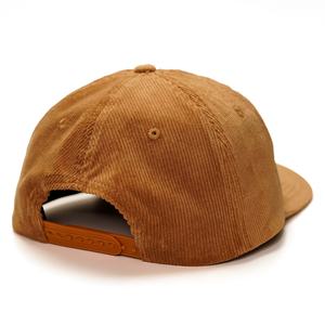 Custom Corduroy Original Snapback Hats Embroidery logo 5 Panel Unstructured Caps for Men - Product Image 3