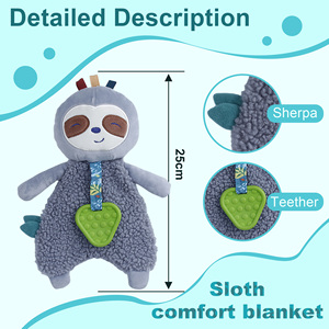 Venta al por mayor <span class=keywords><strong>de</strong></span> fábrica <span class=keywords><strong>de</strong></span> muñecos <span class=keywords><strong>de</strong></span> peluche <span class=keywords><strong>para</strong></span> bebés con diseños <span class=keywords><strong>de</strong></span> animales <span class=keywords><strong>de</strong></span> dibujos animados, toallas relajantes anti-sobresalto y juguetes <span class=keywords><strong>de</strong></span> peluche con canciones <span class=keywords><strong>de</strong></span> <span class=keywords><strong>cuna</strong></span>. - Product Image 3