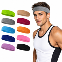 Bandeau anti-transpiration antidérapant pour la tête, bandeau absorbant la transpiration pour le sport, la gym et l'exercice