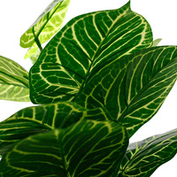 Plantes vertes artificielles en pot, fausses feuilles en bouquet, vente en gros d'usine, pas cher, pour la décoration de bureau et de chambre