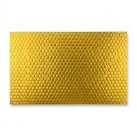 Plaque d'isolation phonique autocollante dorée en caoutchouc butyle de 2 mm pour voiture, pour moteur, toit et plancher