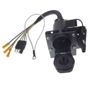 Adaptateur de câblage 4 voies plat à <span class=keywords><strong>7</strong></span> voies pour RV Jeu de fiches d'attelage de <span class=keywords><strong>remorque</strong></span> pratique Remplacement du support Outil Pièces de <span class=keywords><strong>remorque</strong></span> Accessoires - Product Image 4