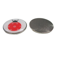 Marqueur de balle de golf rond en métal personnalisé de 25 mm, souvenir et cadeau pour club de golf